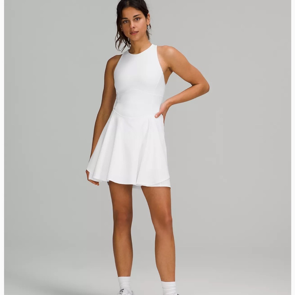NWT Lululemon Court Crush Dress White